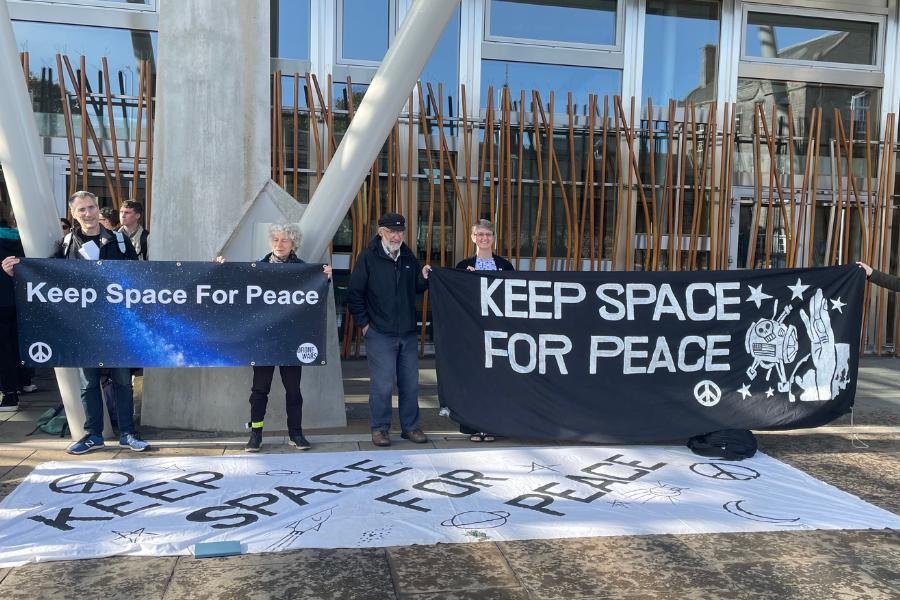 Protesters call on Scottish Government to withdraw spaceport support